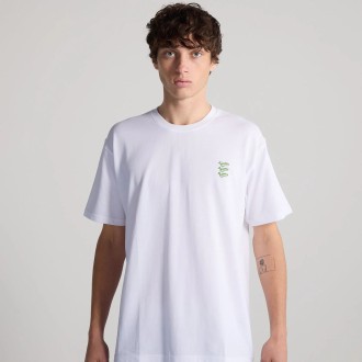 T-Shirt Unisex Gianni Embroidery White Bisous Skateboards