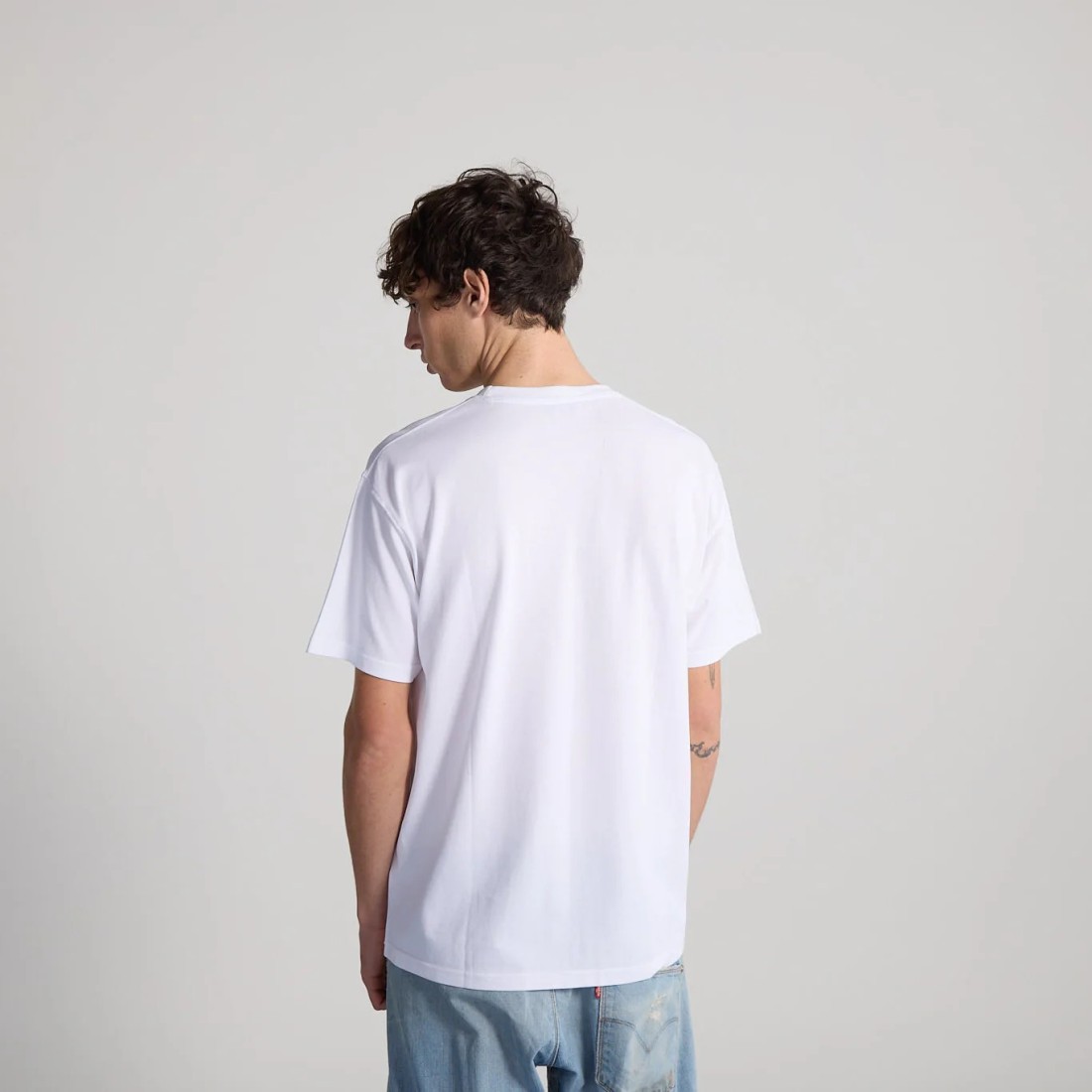 T-Shirt Unisex Gianni Embroidery White Bisous Skateboards