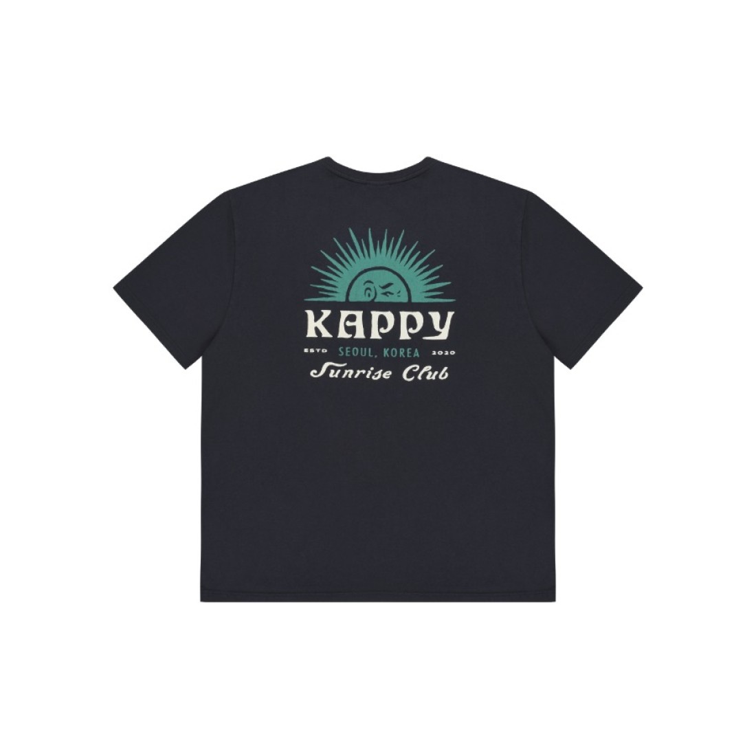 Sunny Wink Half T-shirt Vintage Navy UNISEX Kappy Design