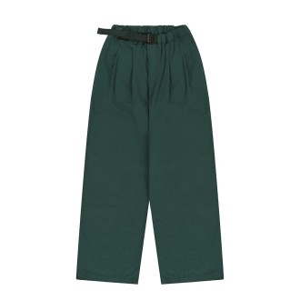 Two Tuck Wide Pants Green UNISEX Kappy Design