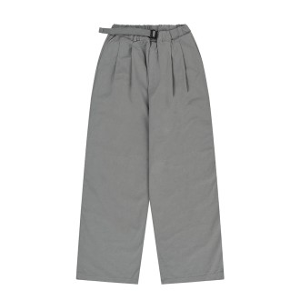 Two Tuck Wide Pants Light Grey UNISEX Kappy Design