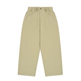 Pintuck Wide Chino Pant Beige UNISEX Kappy Design