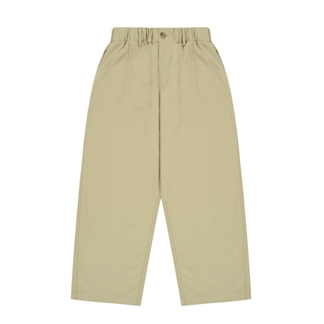 Pintuck Wide Chino Pant Beige UNISEX Kappy Design
