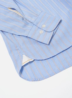 Mc Stripe Square Pocket Shirt Blue Universal Works