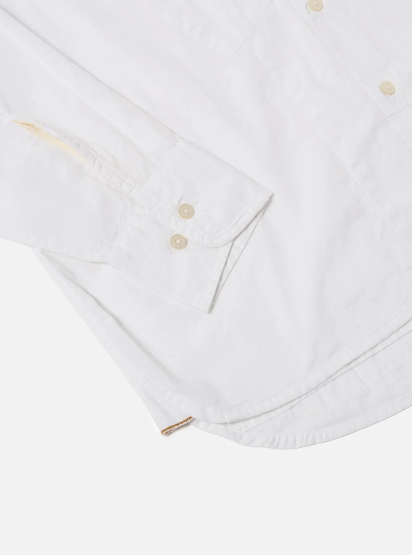 Poplin Patched Lazy Day Shirt White Universal Works