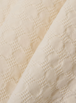 Dot Waffle Road Shirt Ecru Universal Works