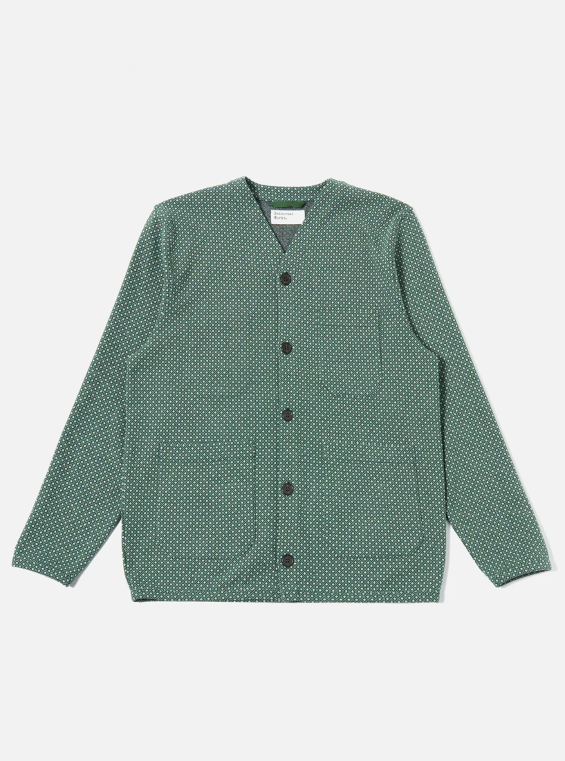 Argyll Jersey Cardigan Green Universal Works