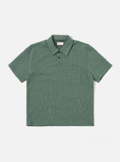 Argyll Jersey Newlyn Polo Green Universal Works