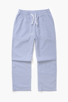Seersucker Chef Pants Navy Stripe Service Works