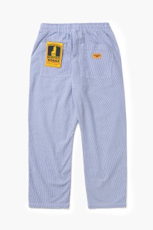 Seersucker Chef Pants Navy Stripe Service Works