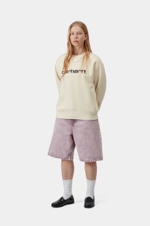 W' Brandon Short Cozy Purple Chalk Wash Carhartt WIP