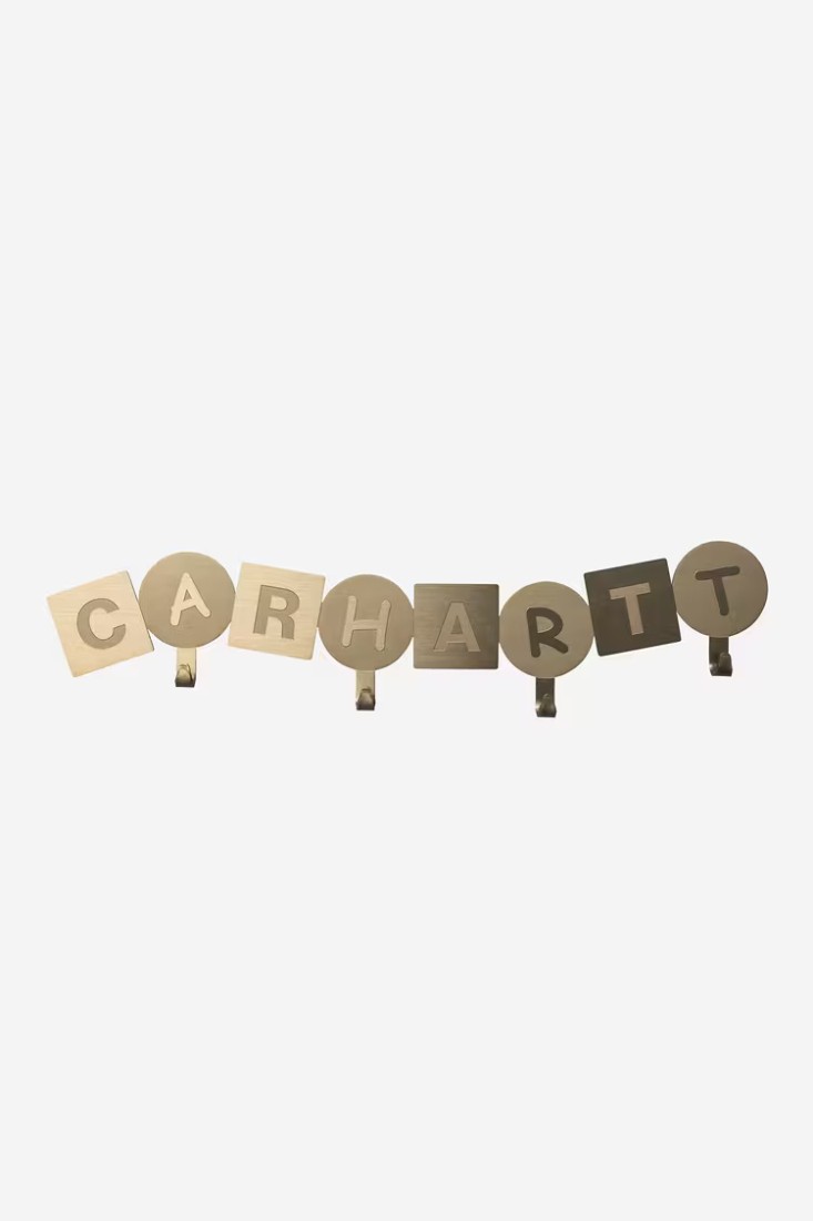 ABC Wall Coat Hanger Gold Carhartt WIP