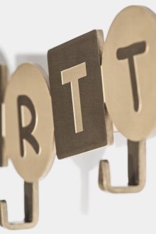 ABC Wall Coat Hanger Gold Carhartt WIP