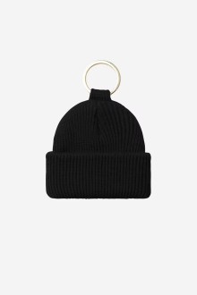 Mini watch hat keychain Black Carhartt WIP