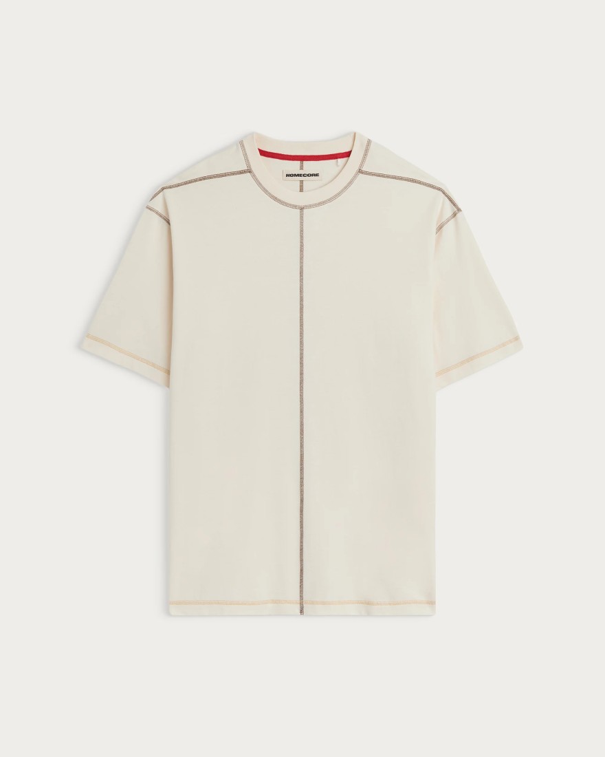 T-Shirt Multico Baseball Cream Brown Homecore