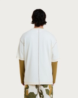 T-Shirt Multico Baseball Cream Brown Homecore