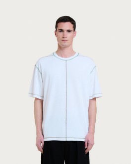 T-Shirt Multico Baseball White Green Homecore
