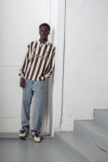 Cocoa Vintage Football Tee Chocolate Ecru Goodies Sportive