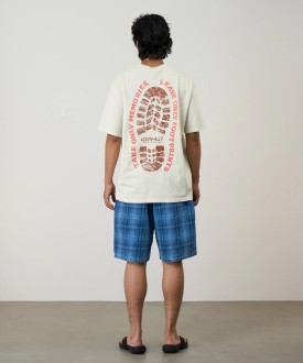 Footprints Tee Pigment Dyed Natural UNISEX Gramicci