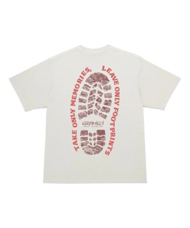 Footprints Tee Pigment Dyed Natural UNISEX Gramicci