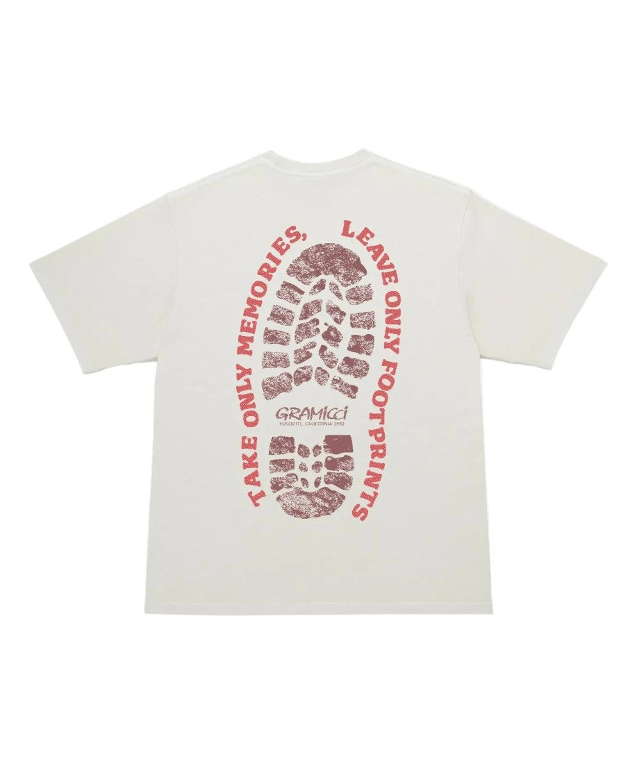 Footprints Tee Pigment Dyed Natural UNISEX Gramicci