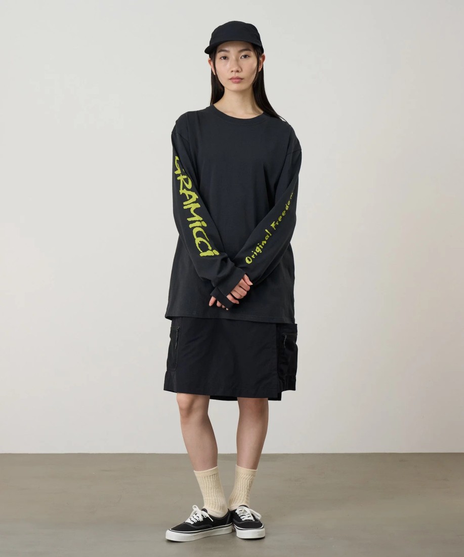 Freedom Long Sleeve Tee Vintage Black UNISEX Gramicci