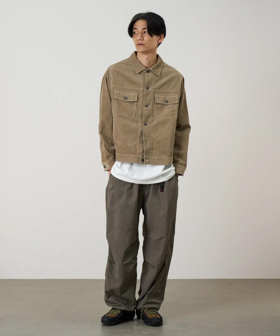 Corduroy Trucker Jacket Beige Gramicci