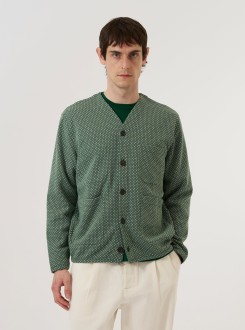 Argyll Jersey Cardigan Green Universal Works