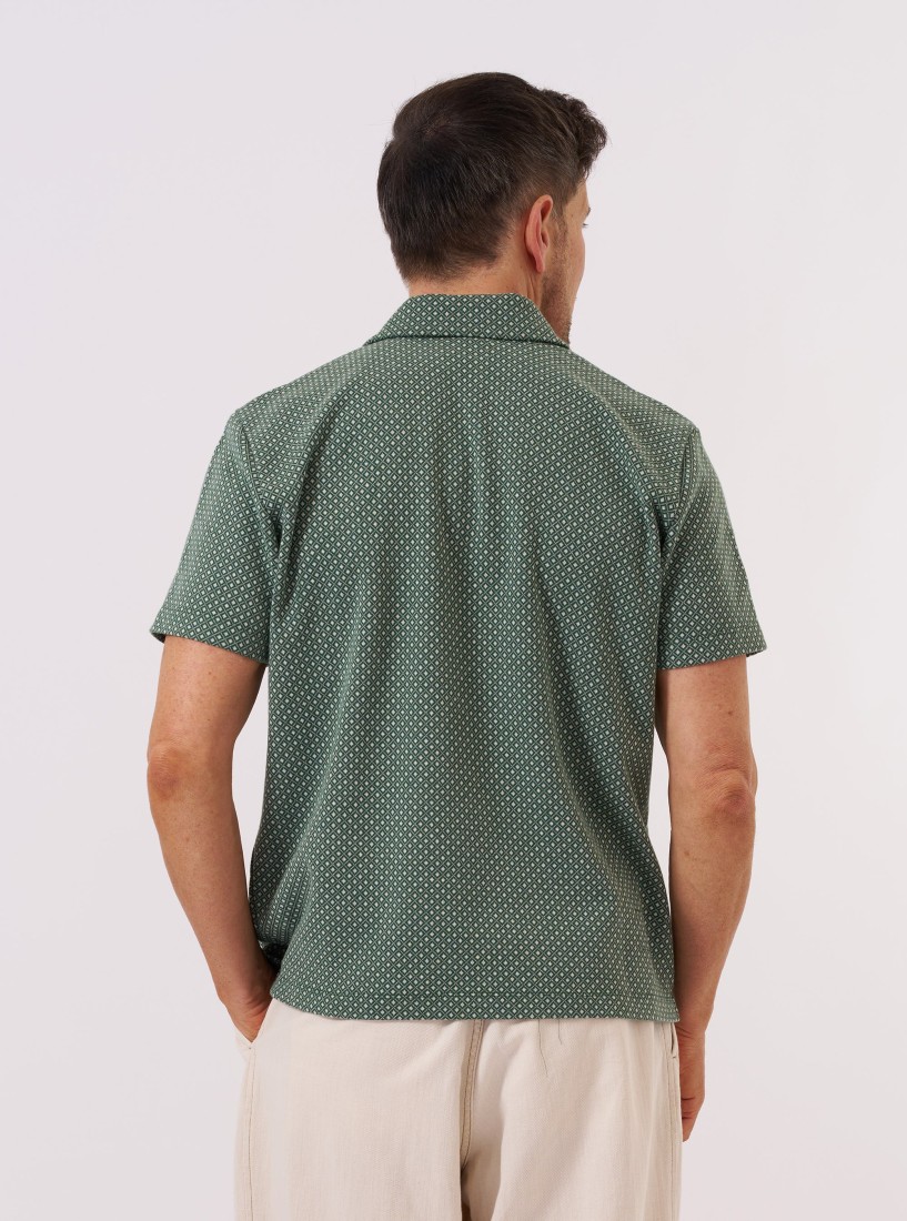 Argyll Jersey Newlyn Polo Green Universal Works