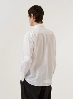 Poplin Patched Lazy Day Shirt White Universal Works