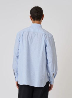 Mc Stripe Square Pocket Shirt Blue Universal Works