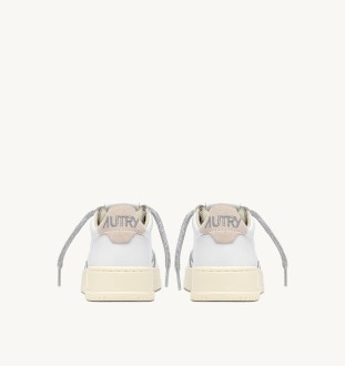 Medalist Low Leather Swoll White / Silver Autry