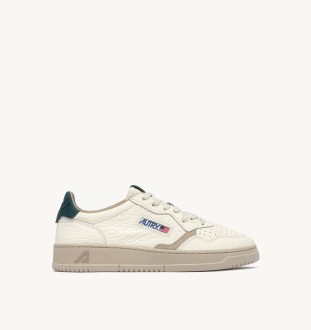 Medalist Low Leather Elephant / Suede Dark Sea / Feather Gray Autry