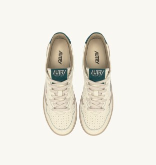 Medalist Low Leather Elephant / Suede Dark Sea / Feather Gray Autry