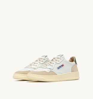 Basket Medalist Low Leather / Suede White / Bronze Green Autry