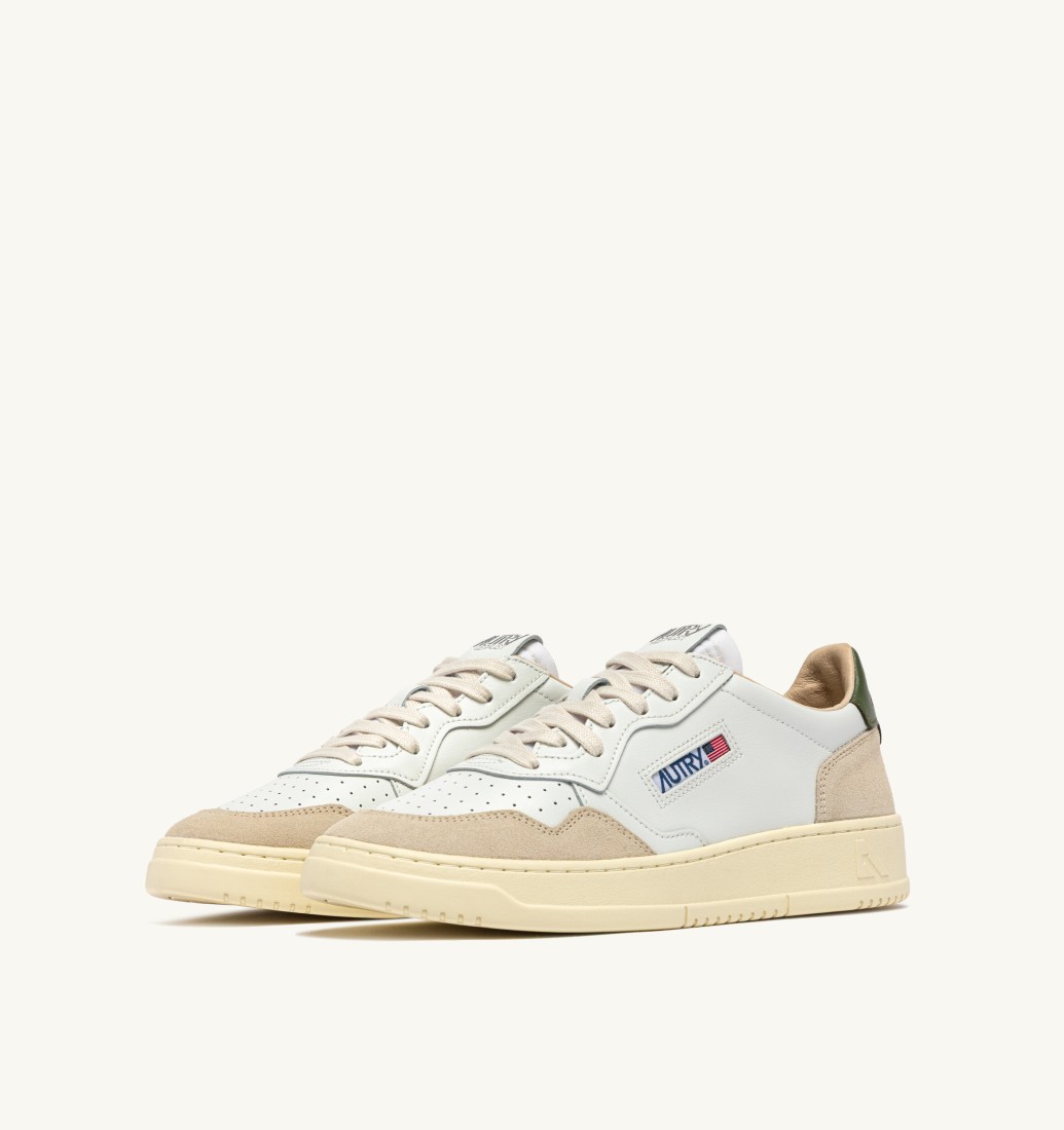 Basket Medalist Low Leather / Suede White / Bronze Green Autry