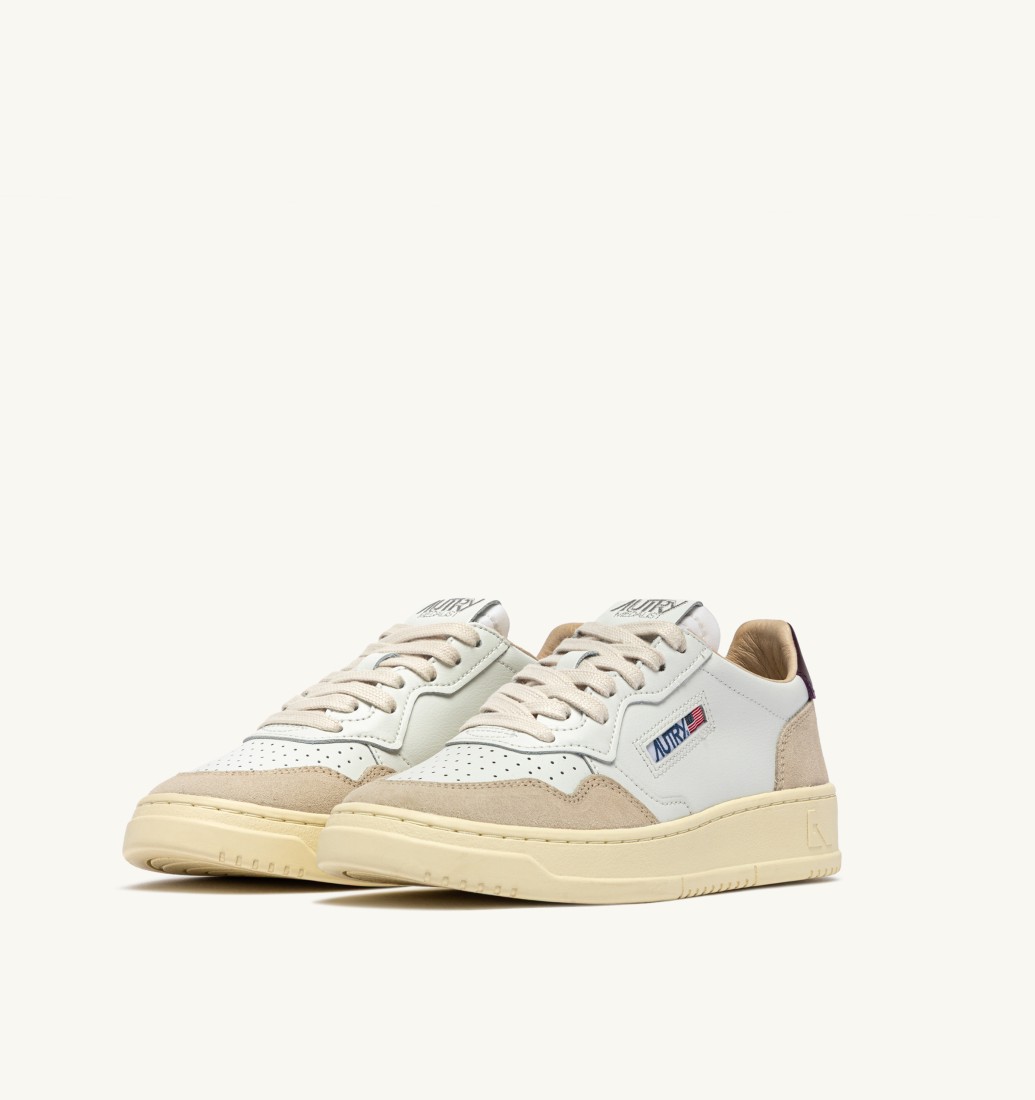 Basket Medalist Low Leather / Suede White / Fig Autry