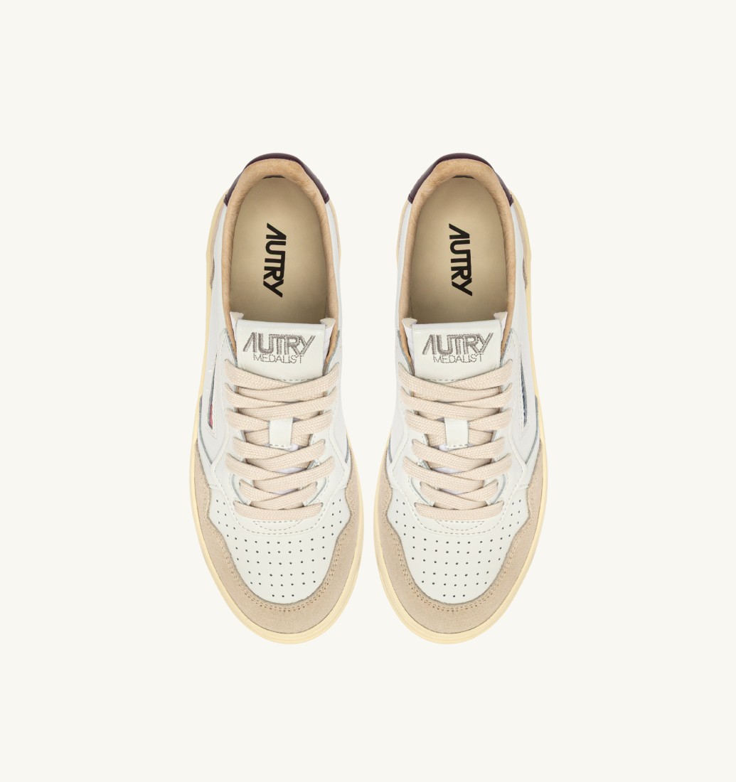 Basket Medalist Low Leather / Suede White / Fig Autry