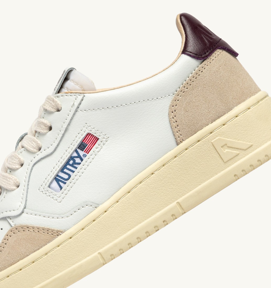 Basket Medalist Low Leather / Suede White / Fig Autry