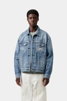Helston Jacket Blue, Destroy Wash, Splatter Carhartt WIP