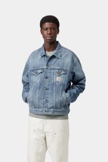 Helston Jacket Blue, Destroy Wash, Splatter Carhartt WIP