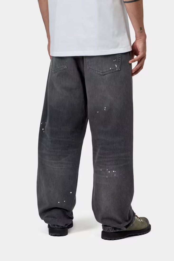 Landon Pant Black, Destroy Wash, Splatter Carhartt WIP