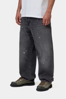 Landon Pant Black, Destroy Wash, Splatter Carhartt WIP
