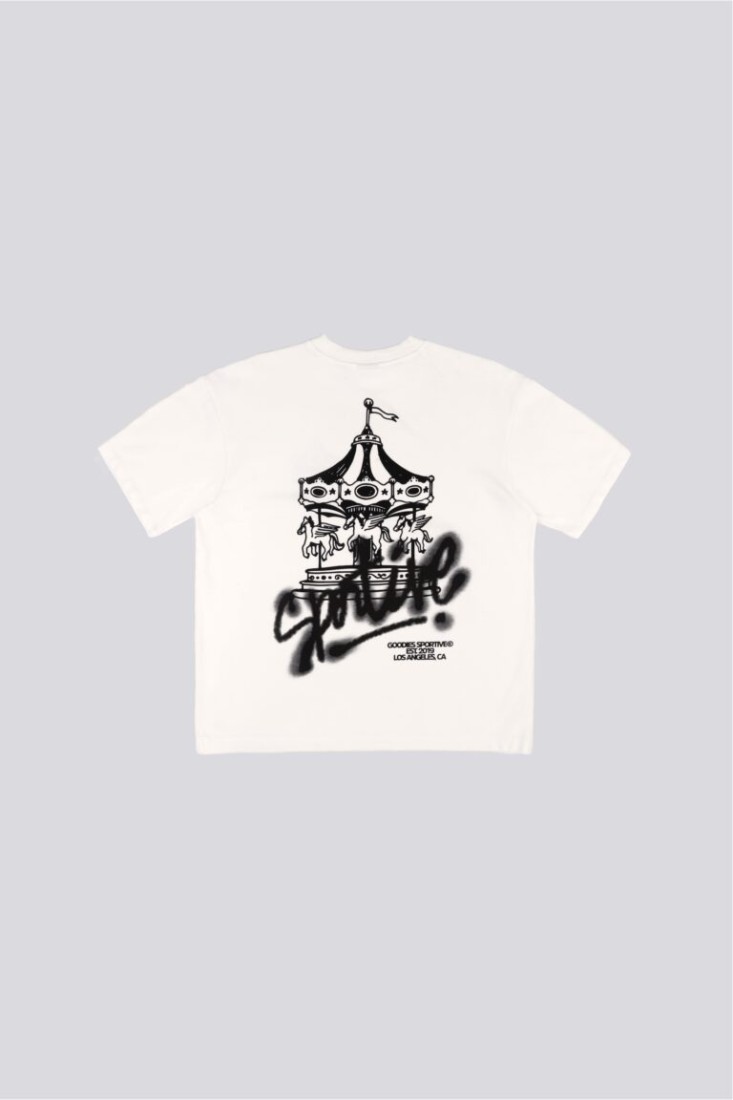 Club Du Carrousel Tee White Goodies Sportive