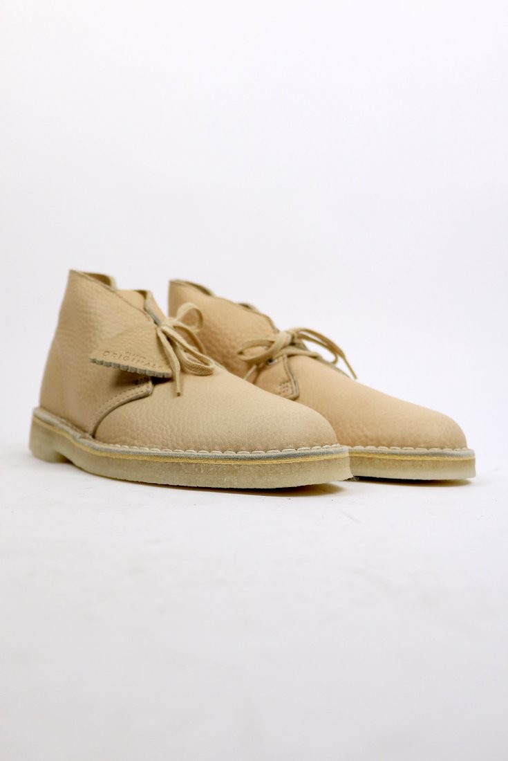 Clarks Originals Desert Boot Leather Off White